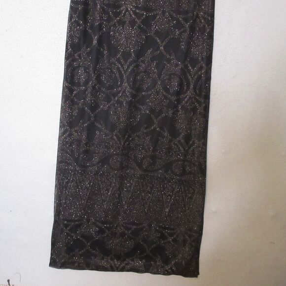 Y2K 90s Vintage Byer Too Maxi Dress Black Metallic Fairy Whimsigoth Grunge NWT - Picture 4 of 15